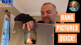 Hang Pictures Easily Using Super Hooks!  How to Quickly Hang Frames & Art on Wall - by DIYNate