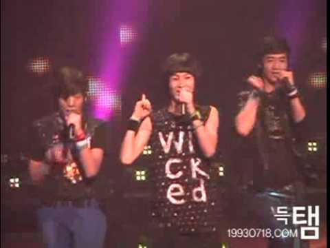 080525 인기가요 샤이니 누난너무예뻐 태민 fancam