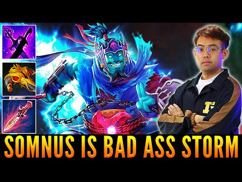 SOMNUS is Bad Ass Storm Spirit | Witch Blade and Sange & Kaya Build  | Patch 7.31d |  Dota 2