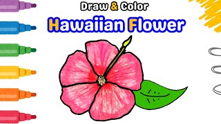 Secrets Revealed: 🌺 Fun Hawaiian Flower Drawing Tutorial for Kids and Toddlers👧