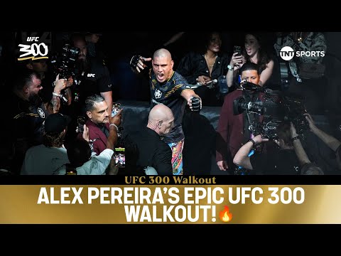 Alex Pereira with the coldest walkout at #UFC300 🥶 | Alex Pereira vs. Jamahal Hill 🔥
