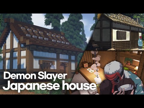 🌺 Minecraft How to build Demon slayer Japanesee house 🌺