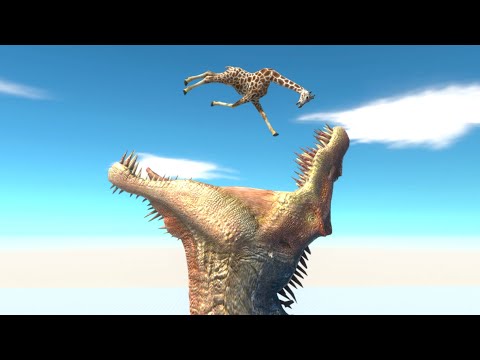 Deadly Jump Into The Mouth ► Animal Revolt Battle Simulator