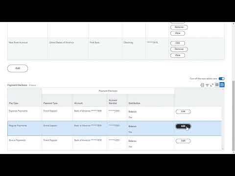 How to Change Direct Deposit in Workday