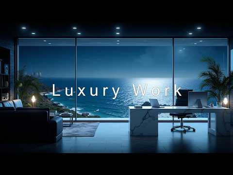 City Lights Focus Music Mix & Luxury Workspace Ambient for Late Night Work February Vibes