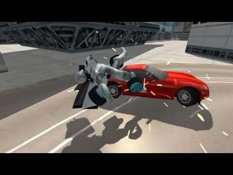 Flying Car Robot Simulator GamePlay Andriod Mobile Game