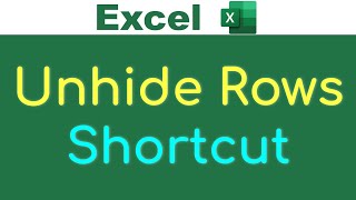 Unhide All Rows in Excel (Shortcut)