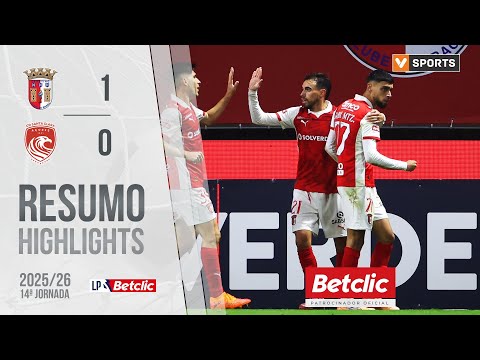 Resumo: Braga 1-0 Santa Clara (Liga 25/26 #14)