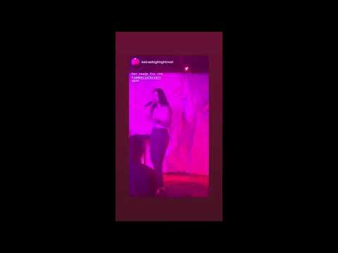 Bella Ferraro performing last night