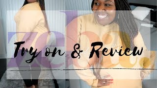 Zeba Fall Sweater // Try on & Review// Nabela Noor Clothing // Body Positivity