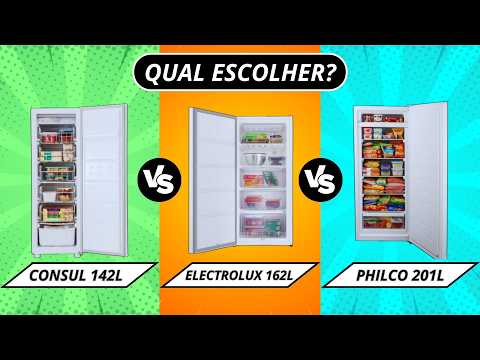 Qual o MELHOR Freezer Vertical? Consul 142L, Electrolux 162L ou Philco 201L! [COMPARATIVO]