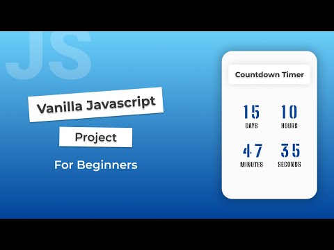 Create A Cool Countdown Timer Using Javascript Beginner Js Project