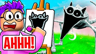 GUESS MY DRAWING Picture Game CHALLENGE In ROBLOX DOODLE TRANSFORM!? (POPPY PLAYTIME CHAPTER 3!)
