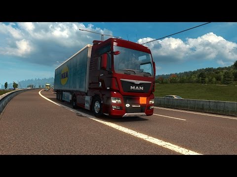 ETS 2 1.25 - MAN TGX Euro 6 v1.8 - Trip: Linköping - Viborg