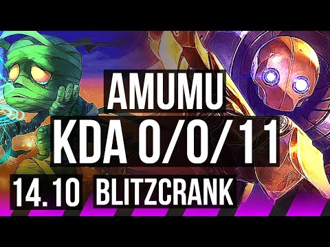 AMUMU & Corki vs BLITZCRANK & Kai'Sa (SUP) | 0/0/11 | KR Diamond | 14.10