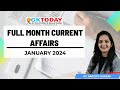 JANUARY 2024 Full Month Current Affairs GK Today Monthly Current Affairs