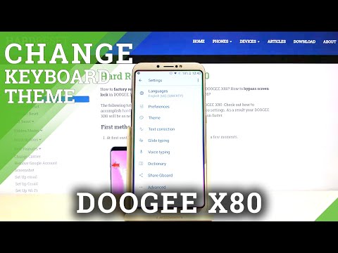 How to Personalize Keyboard Theme on Doogee X80 – Set Custom Keyboard Theme