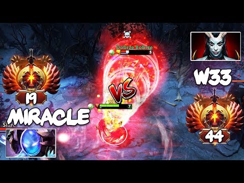 RANK-19 Liquid.Miracle- Arc Warden vs RANK-44 Liquid.w33 Queen of Pain - EPIC Liquid Battle Dota 2