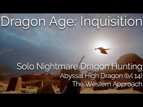 Dragon Age: Inquisition Nightmare Solo Warrior - Western Approach Dragon