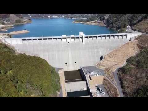 【空撮】富士しゃくなげ湖（嘉瀬川ダム湖）