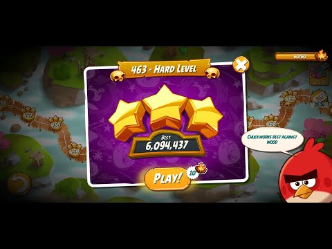 Angry Birds 2 | Rescuer | Level 463 | Hard Level | Hitting Fun | Angry Bird 2 Show