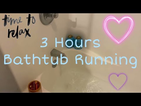 3 Hour Bathtub Running - White Noise ASMR - Soothing Sounds for Sleep and Relaxation