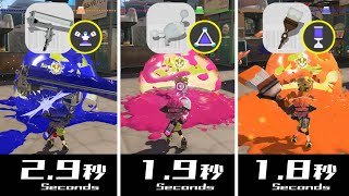 【メイン+サブ編】ガチホコ割りスピード比較＆ランキング【スプラトゥーン３】