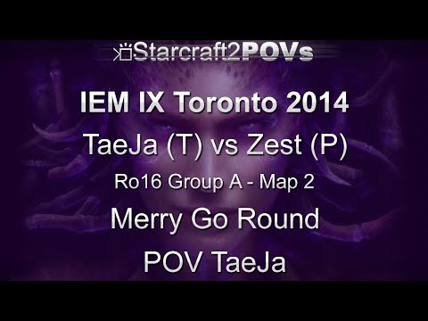 SC2 HotS - IEM IX Toronto 2014 - TaeJa vs Zest - Ro16 Group A - Map 2 - Merry Go Round - TaeJa