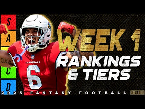 Week 1 Running Back Rankings & Tiers - 2025 Fantasy Football
