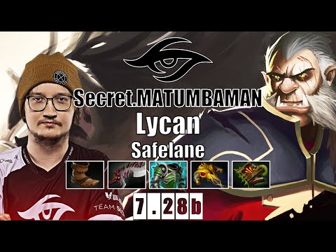 Lycan Safelane | Secret.MATUMBAMAN | MATU SIGNATURE HERO LYCAN IS BACK | 7.28b Gameplay Highlights