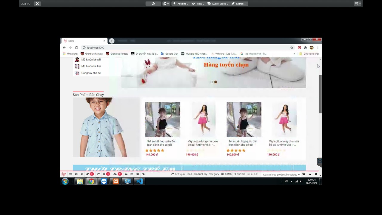 Đồ án tôt nghiệp - Làm thuê đồ án cntt - Đồ án website bán quần áo laravel