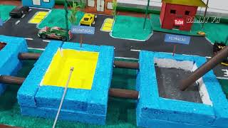 MAQUETE PARA ATIVIDADES ESCOLAR  TRATAMENTO DE AGUA E.T.A