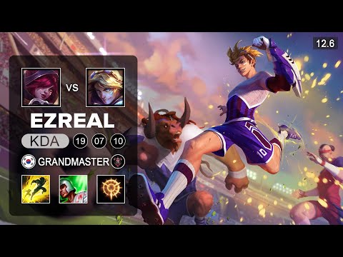 Ezreal vs Xayah ADC - KR Grandmaster - Patch 12.6 Season 12