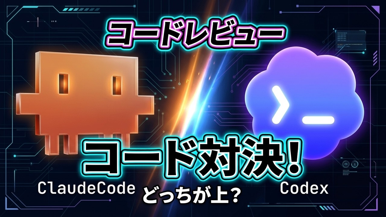 ClaudeCodeとCodexでコードレビュー対決してみた