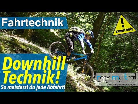 MTB DOWNHILL Technik | MTB Fahrtechnik Tutorial - So meisterst du jede Steilabfahrt!