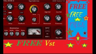 Video thumbnail for TAL-Dub-2 Delay-FREE Vst (Grátis)  Vintage Delay TAL-DUB-I I- FREE by Plugins Vst  Music 013