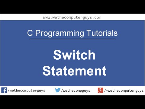 C Programming Language Tutorial Lect15 Switch Statement