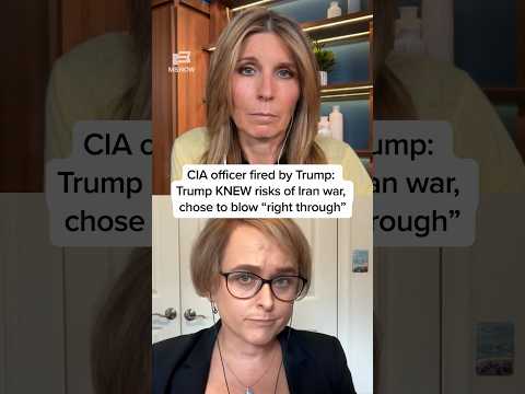 CIA officer fired by Trump: Trump KNEW risks of Iran war, chose to blow 'right through'