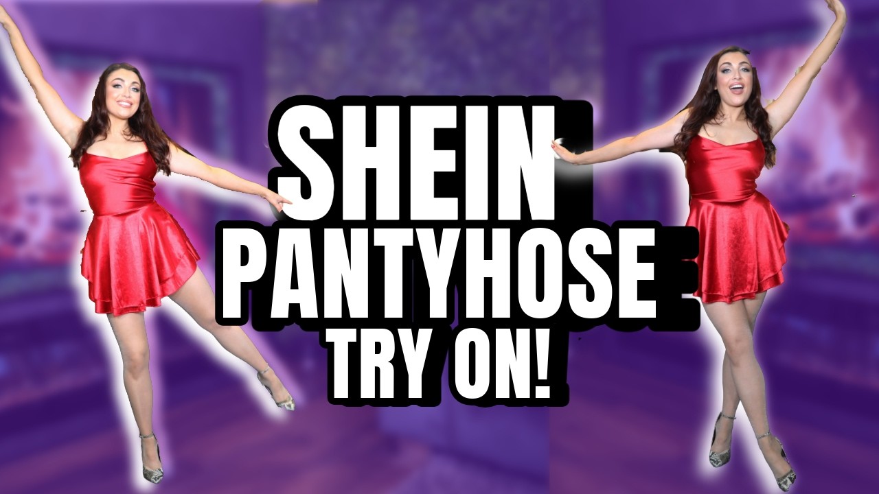 Trying shein SHIMMER tights