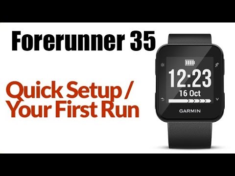 Getting Started Garmin Forerunner 35  - Your First Run