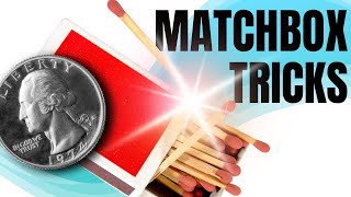 5 EASY MATCHBOX TRICKS!! SIMPLE TRICKS FOR BEGINNERS