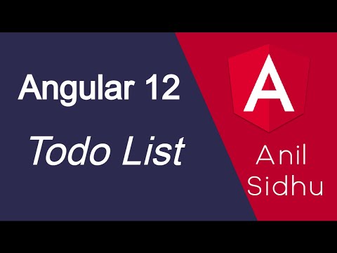 Angular 12 tutorial 25 Todo list in angular