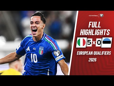 Italy vs Estonia 5-0 - Highlights & Goals - World Cup Qualifiers 2026