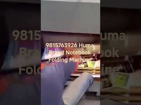 Notebook Folding Machine