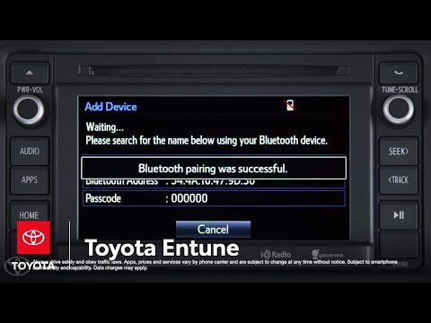Toyota Entune | Bluetooth iPhone Pairing | Toyota
