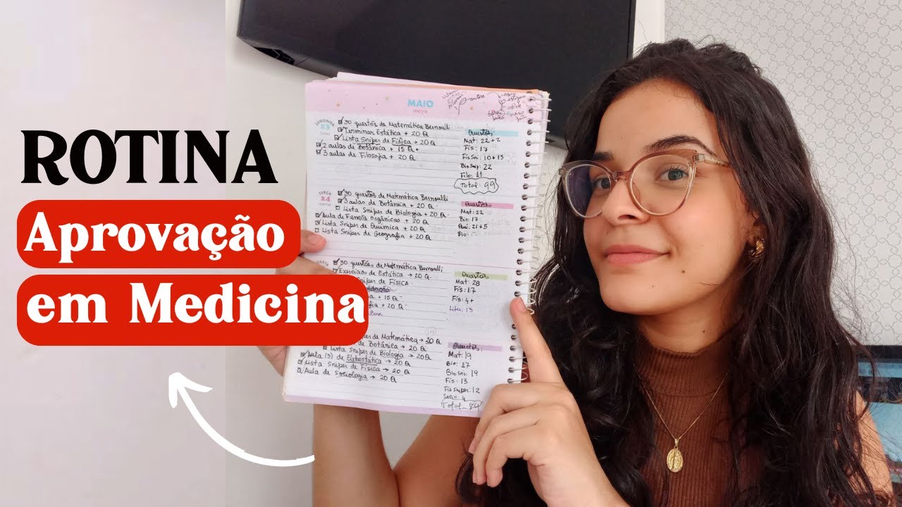 Minha ROTINA DE ESTUDOS no ano da aprovação em MEDICINA
