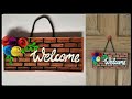 Cardbord Craft Ideas Welcome Door Hanger Its Amy With Craft Wall Decor Ideas