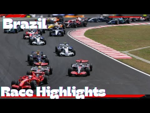 F1 2007 Brazilian Grand Prix Extended Highlights (Round 17)