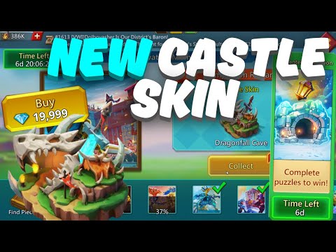 Lords Mobile - New Castle Skin. Finishing new Snowfall Expedition event!!