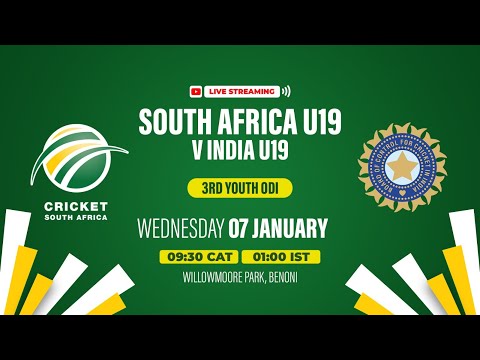 South Africa U19 vs India U19 - 3rd Youth ODI